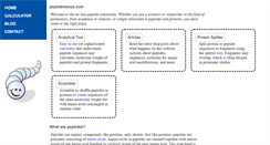 Desktop Screenshot of peptidenexus.com